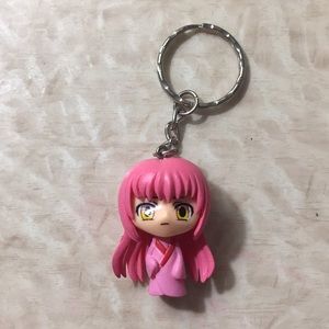Kawaii Anime Girl Figurine Keychain